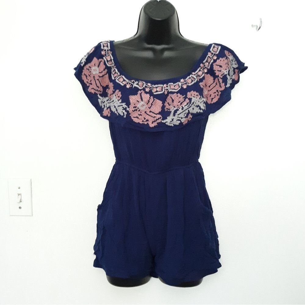 Blue Rain romper